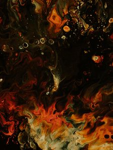 Превью обои краска, жидкость, пятна, разводы, абстракция