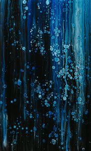 Превью обои краска, жидкость, полосы, капли, fluid art
