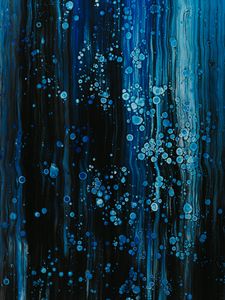Превью обои краска, жидкость, полосы, капли, fluid art