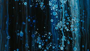 Превью обои краска, жидкость, полосы, капли, fluid art