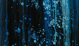 Превью обои краска, жидкость, полосы, капли, fluid art