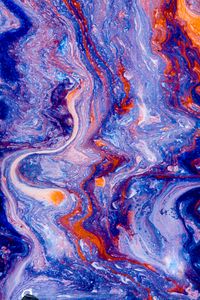Превью обои краска, жидкость, полосы, fluid art, абстракция