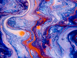 Превью обои краска, жидкость, полосы, fluid art, абстракция