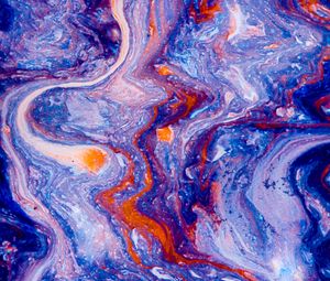 Превью обои краска, жидкость, полосы, fluid art, абстракция
