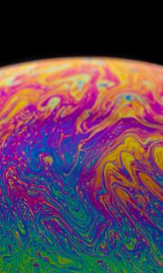 Превью обои краска, жидкость, разноцветный, разводы, fluid art