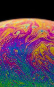 Превью обои краска, жидкость, разноцветный, разводы, fluid art