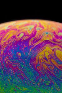 Превью обои краска, жидкость, разноцветный, разводы, fluid art