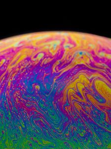 Превью обои краска, жидкость, разноцветный, разводы, fluid art