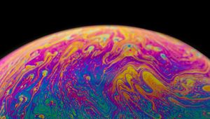 Превью обои краска, жидкость, разноцветный, разводы, fluid art