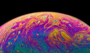 Превью обои краска, жидкость, разноцветный, разводы, fluid art