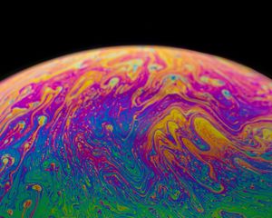 Превью обои краска, жидкость, разноцветный, разводы, fluid art
