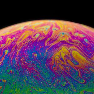 Превью обои краска, жидкость, разноцветный, разводы, fluid art