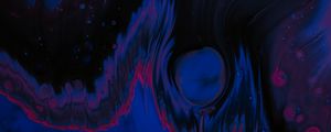 Превью обои краска, жидкость, разводы, fluid art, темный