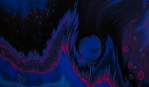 Превью обои краска, жидкость, разводы, fluid art, темный
