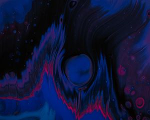 Превью обои краска, жидкость, разводы, fluid art, темный