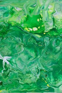 Превью обои краска, жидкость, разводы, fluid art, зеленый