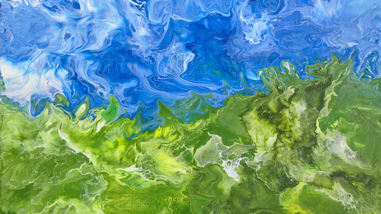 Обои краска, жидкость, разводы, пятна, fluid art