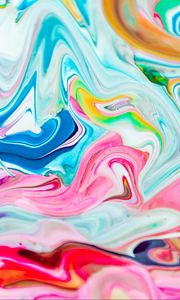 Превью обои краска, жидкость, разводы, fluid art, разноцветный