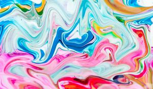 Превью обои краска, жидкость, разводы, fluid art, разноцветный