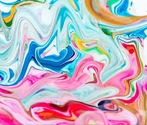 Превью обои краска, жидкость, разводы, fluid art, разноцветный