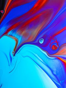 Превью обои краска, жидкость, разводы, разноцветный, fluid art