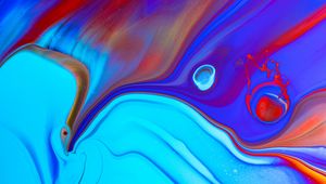 Превью обои краска, жидкость, разводы, разноцветный, fluid art