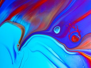 Превью обои краска, жидкость, разводы, разноцветный, fluid art