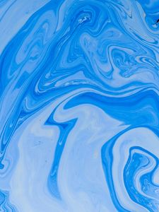 Превью обои краска, жидкость, разводы, fluid art, волнистый, синий