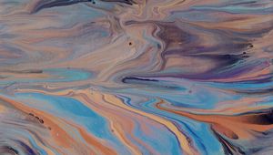 Превью обои краска, жидкость, разводы, разноцветный, fluid art, арт