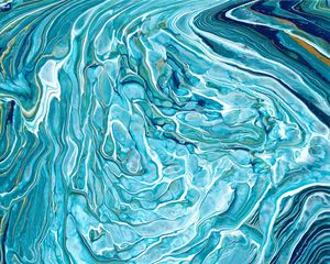 Превью обои краска, жидкость, разводы, fluid art, абстракция, пятна, синий