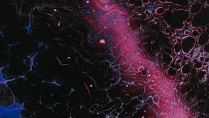 Превью обои краска, жидкость, разводы, fluid art, абстракция, разноцветный