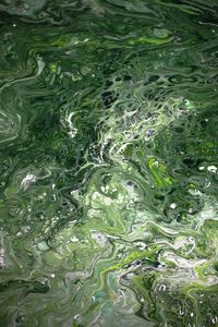 Превью обои краска, жидкость, разводы, fluid art, абстракция, зеленый