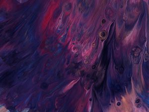 Превью обои краска, жидкость, разводы, fluid art, абстракция, фиолетовый