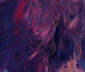 Превью обои краска, жидкость, разводы, fluid art, абстракция, фиолетовый