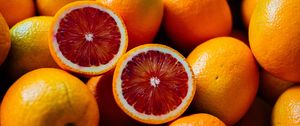 Превью обои красные апельсины, апельсины, цитрус, фрукты
