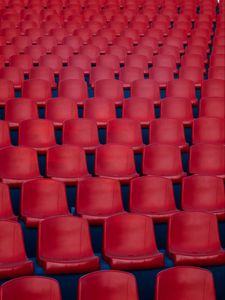 Превью обои кресла, красный, ряды, кинотеатр