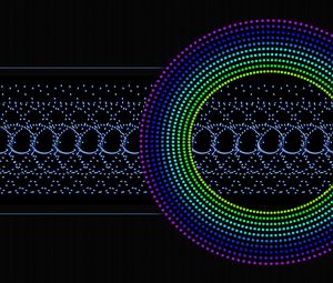 Превью обои круг, точки, узор, разноцветный, абстракция