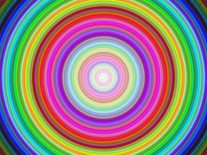 Превью обои круги, линии, абстракция, разноцветный