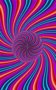 Превью обои круги, линии, цвета, оптическая иллюзия