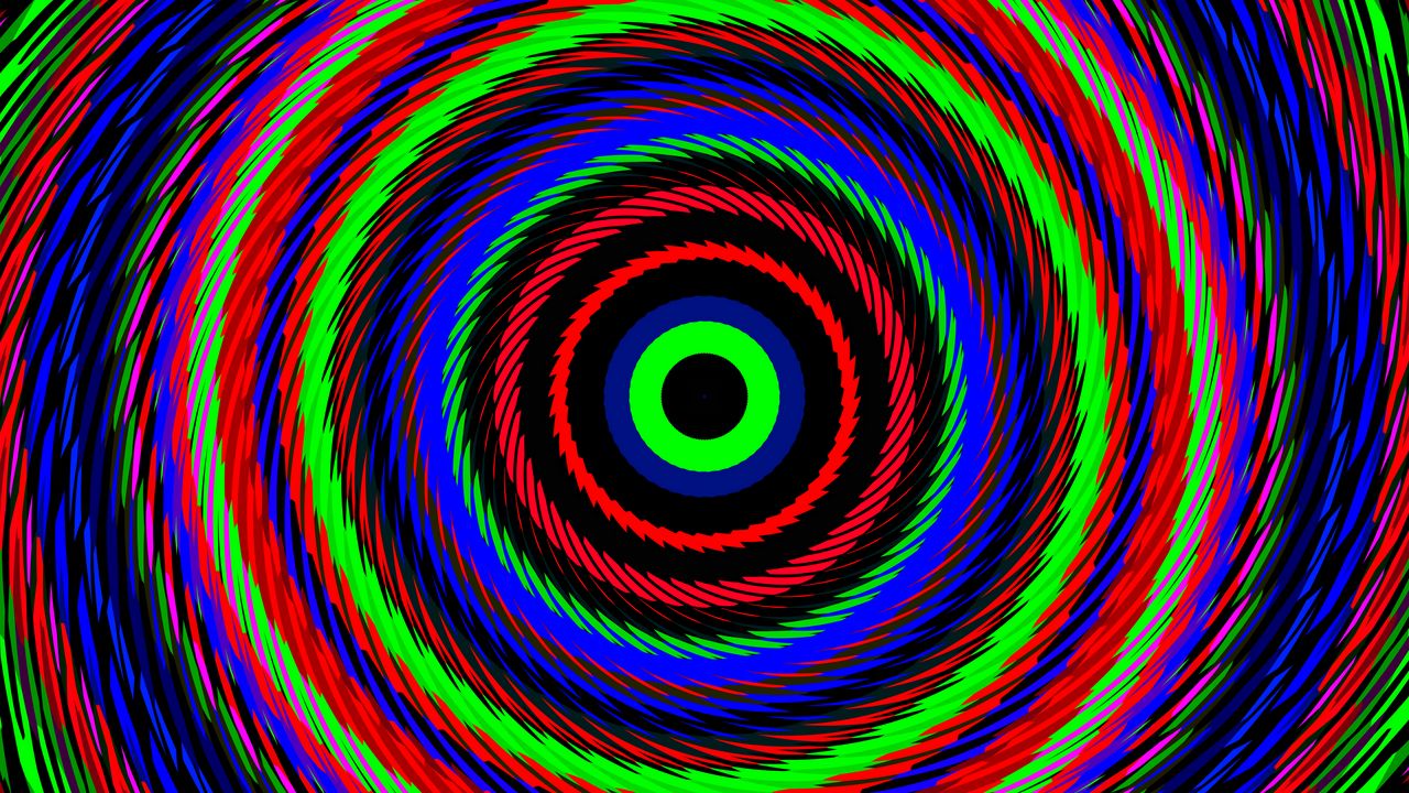 Обои круги, оптическая иллюзия, разноцветный, абстракция