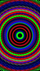 Превью обои круги, оптическая иллюзия, разноцветный, абстракция