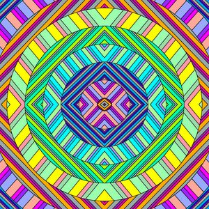 Превью обои круги, полосы, разноцветный, абстракция