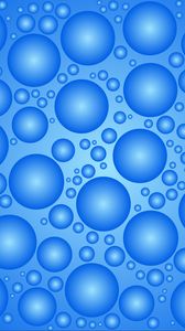 Превью обои круги, пузыри, шары, поверхность, голубой