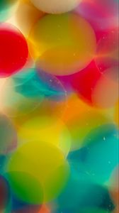 Превью обои круги, пузыри, жидкость, абстракция, разноцветный