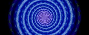 Превью обои круги, спираль, синий, абстракция