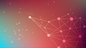 Превью обои круги, точки, соединения, градиент