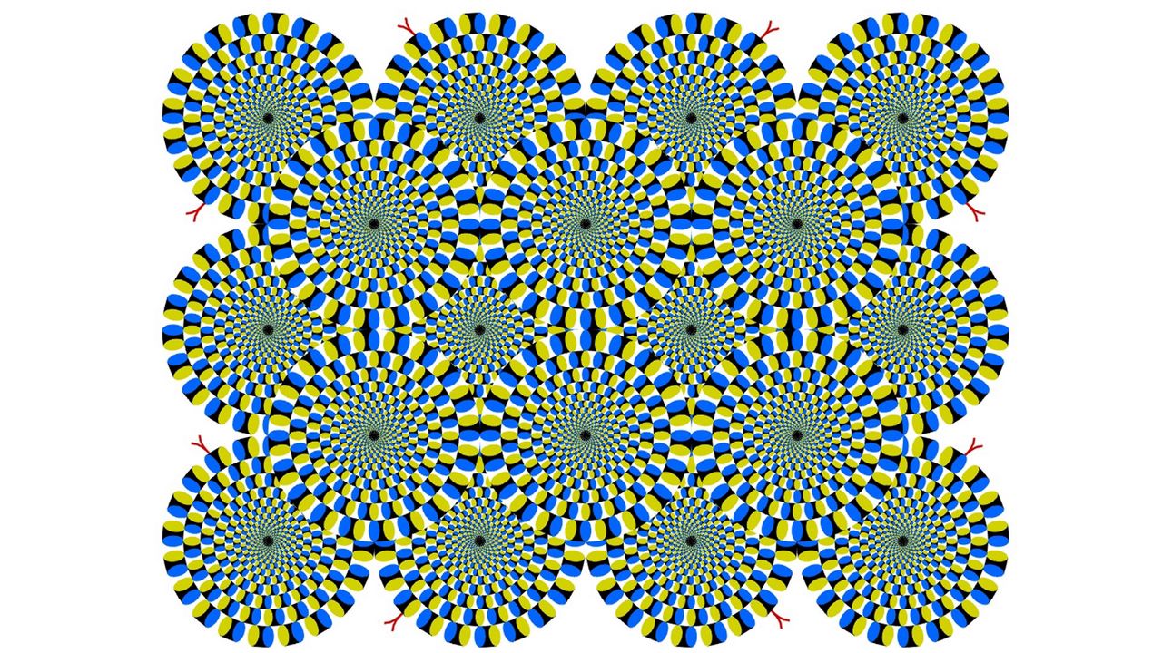 Обои круги, вращение, линии, фон, оптическая иллюзия