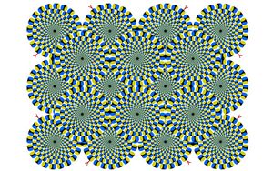 Превью обои круги, вращение, линии, фон, оптическая иллюзия