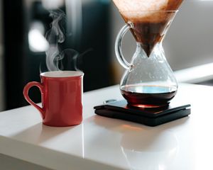 Превью обои кружка, кофе, кемекс, утро