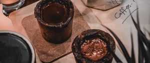 Превью обои кружки, чайник, кофе, напиток